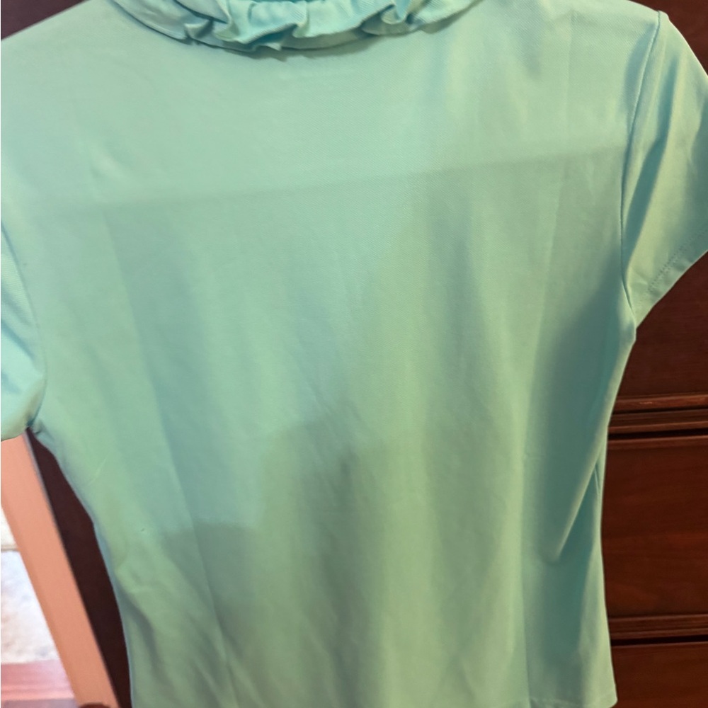 Lilly Pulitzer size small ruffled golf top - Picture 4 of 6